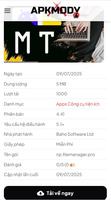Hướng Dẫn Tải Và Cài Đặt MT Manager Mod APK V4.41