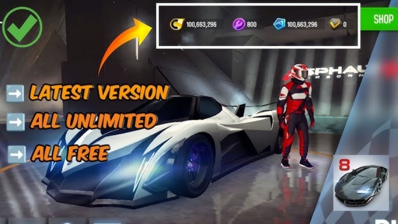 Hack Asphalt 8