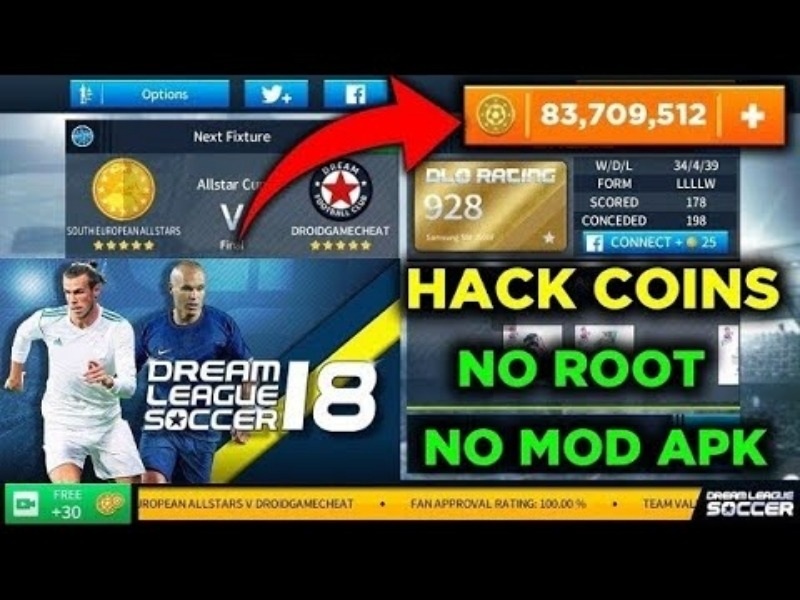 Dream League Soccer 2019 MOD Tiger Vô Hạn Tiền