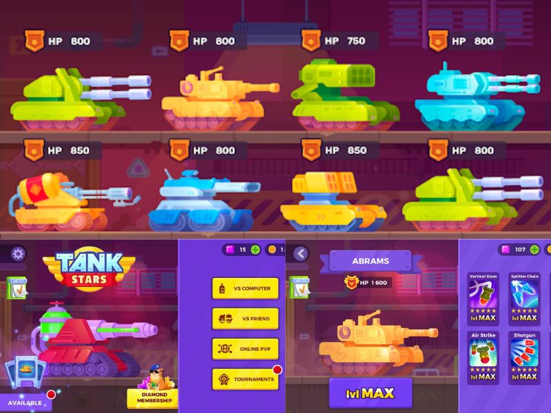 Mở khoá những chiếc xe tăng tối tân nhất trong Tank Star 
