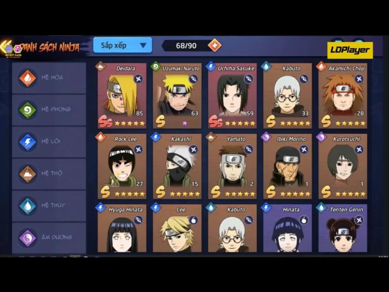 Nhân Vật Phong Phú trong Huyền Thoại Nhẫn Giả