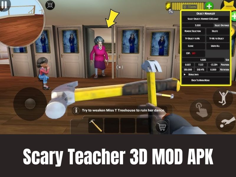 Những Tính Năng Mở Rộng Trong Scary Teacher 3D MOD APK