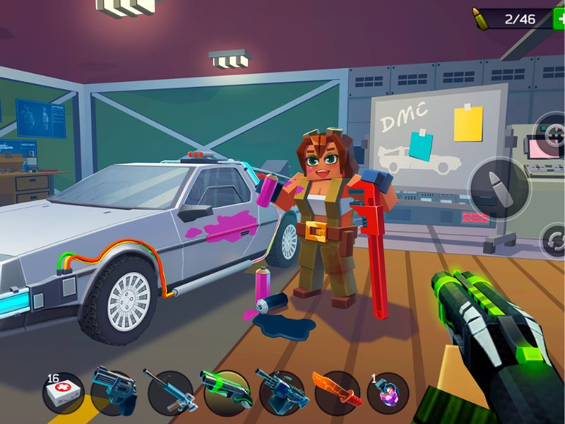 Sử Dụng Vũ Khí Và Mua Các Loại Vũ Khí Mới Trong Pixel Combat